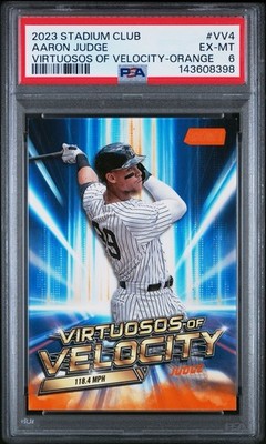 2023 Topps Stadium Club - Aaron Judge - Virtuosos of Velocity - Orange /50 #VV-4