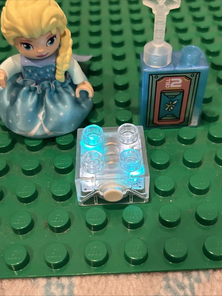 乐高 Duplo 多色点亮砖迪士尼冰雪奇缘 Olaf Elsa 雪花 — 第 3/4 张图片