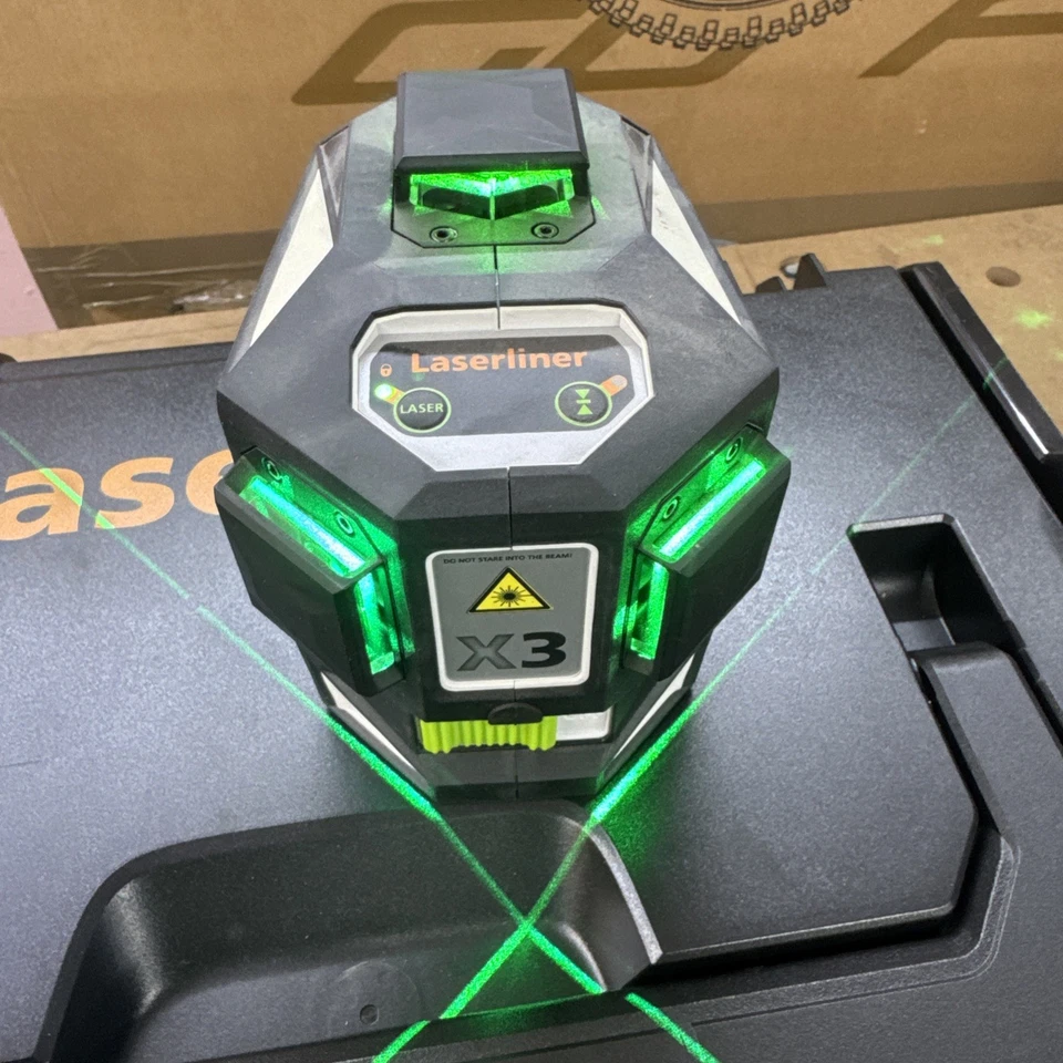 Laserliner X3-Laser Pro Kreuzlinien-Laser (036.800L) mit 2x Akku & L-BOXX - Bild 3 von 4
