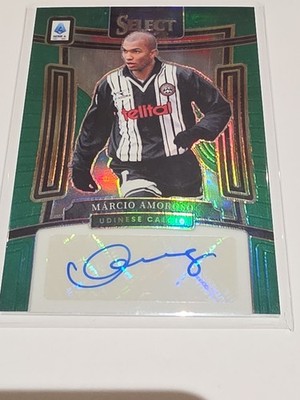 Márcio Amoroso Auto 4/5 Panini Select Udinese Green Prizm