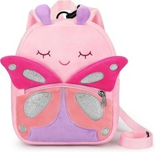 Toddler Backpacks for Girls 2-4: Plush Backpack -3D Animal Cartoon Mini Travel