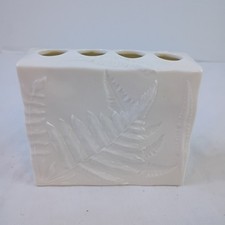 Croscill Home Ferns Toothbrush Holder White C...