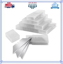 Utility Knife Blades, 100 Pcs Razor Blades, Sk5 High Carbon Steel Box Cutter Bla