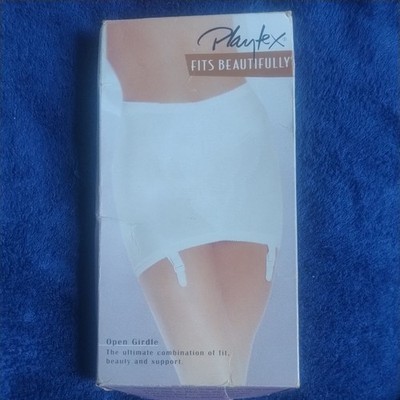 Vintage Playtex passt schön offener Gürtel, Größe L in weiß
