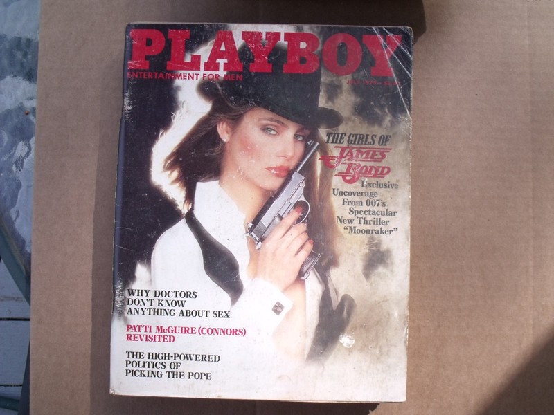 Playboy July 1979 The Girls Of James Bond, CREASE ON COVER