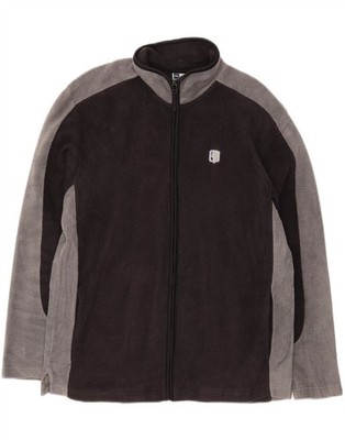 Asics Herren Fleecejacke UK 42 XL Schwarz Colourblock CX16