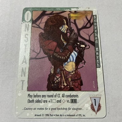 Vintage 1996 Dark Age Feudal Lords CCG FPG Scorched Earth M/NM