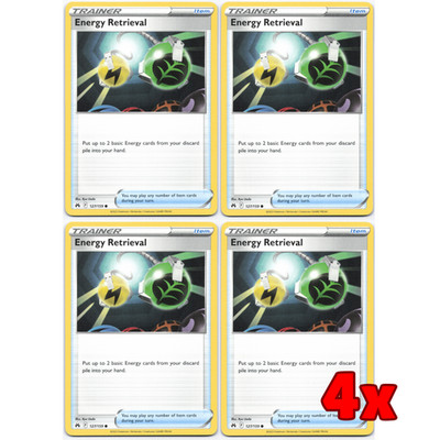 Pokémon TCG 4x Energy Retrieval 127/159 Crown Zenith Playset LP