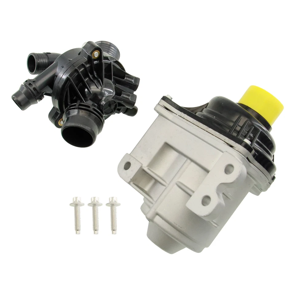 Electric Engine Water Pump 11517632426 W/Thermostat For BMW 335i 535i x5 x6 3.0L - Изображение 2 из 4