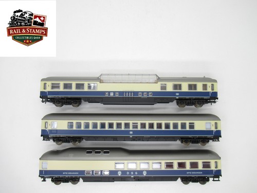 Lima 309551/52/53 3er Set Reisezugwagen Deutsche Bahn Rheingold DC GS H0 mit OVP | Condition: Gebraucht