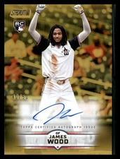 2025 Stadium Club #SCBA-JW James Wood Base Autographs Gold Foil #/50