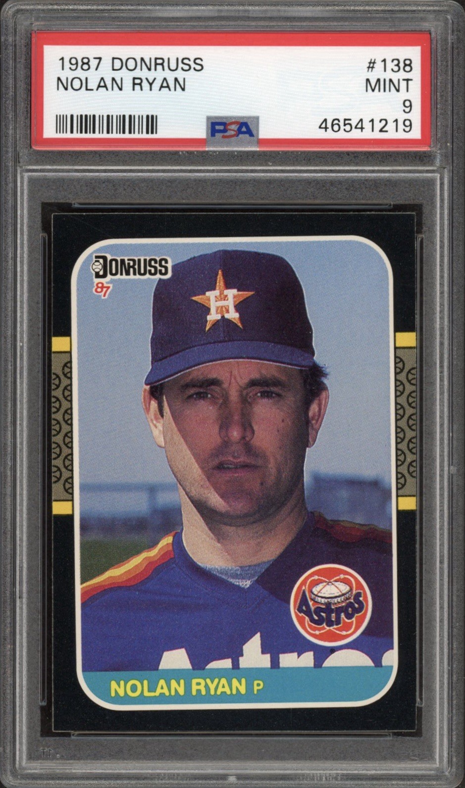 1987 Donruss Nolan Ryan #138 PSA 9 Mint HOF Houston Astros