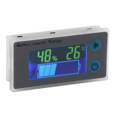 Battery Capacity Monitor 10-100V Programmierbarer Batteriestand Spannung