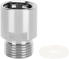 Metal CO2 Soda Cylinder Adapter Female Thread TR21-4 to Male Thread CGA320 Conve