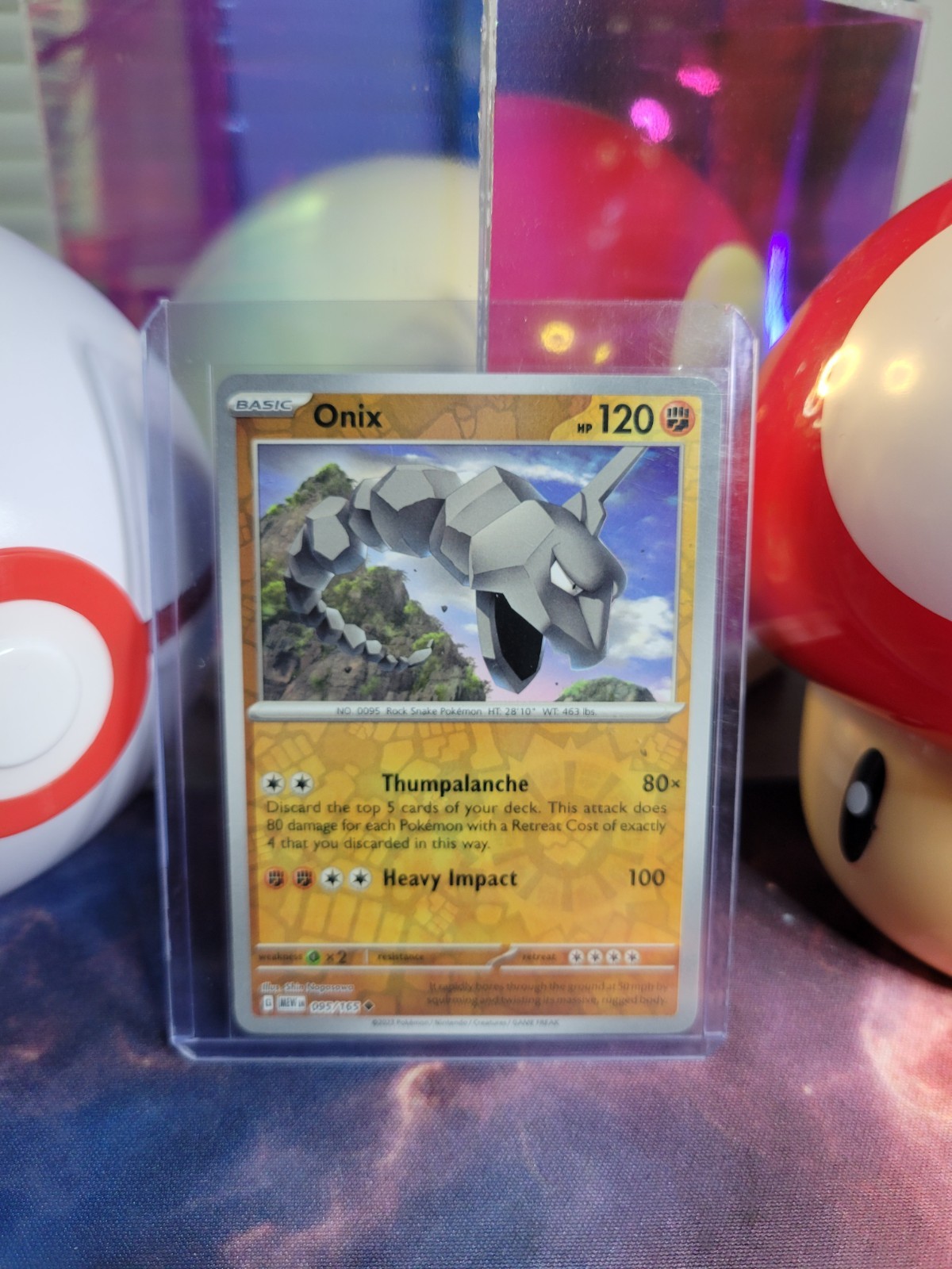 Onix 95/165 Pokémon TCG S&V 151 Reverse Holo Uncommon NM