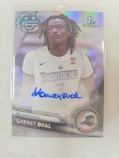 2023 Bowman University Basketball Garwey Dual 1st Refractor Auto /250 Providence