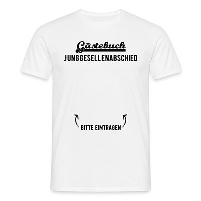 Junggesellenabschied JGA Fun Gästebuch Männer T-Shirt