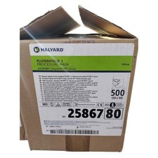 Case of 500 Halyard Fluidshield Level 1 Procedure Masks Yellow 25867 - 10 Boxes
