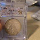 1879 Morgan Silver Dollar ICG MS62 Treasury Toner Hoard Blueberry Toner