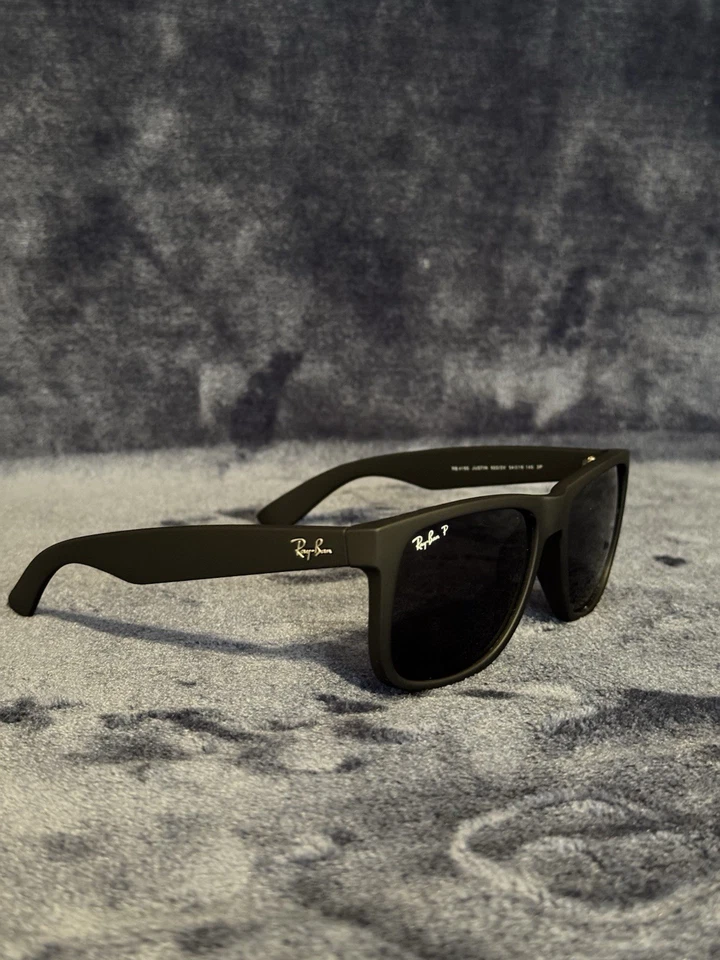 NUEVO Gafas de sol Ray-Ban Justin RB4165 para hombre - NEGRO MATE Foto 2 de 4