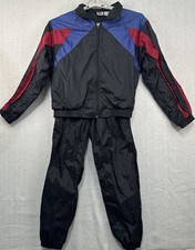 Vintage Athletic Works Men s Small Track Suit Nylon 80 s/90 s flawed