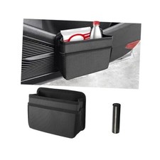 Car Trash Can Oxford Cloth Hanging Foldable Vehicle Garbage Organizer Black