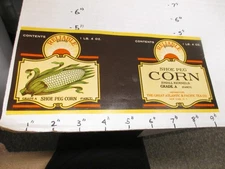 RELIABLE A&P Tea CO shoe peg corn 1930s metal tin can food paper label