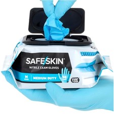 Powder-Free Nitrile Gloves - 50 or 200 Count, Perfect for Cleaning & Crafts