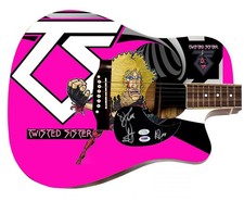 Twisted Sister Signed 1:1 Signature Edition Graphics Photo Guitar ACOA PSA