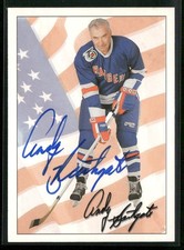 1991-92 Ultimate Original Six - Andy Bathgate #74 IP Autograph Signed HOF