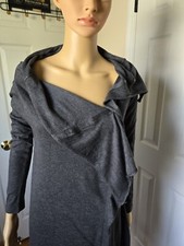 Heather Gray Cardigan Sweater Size M