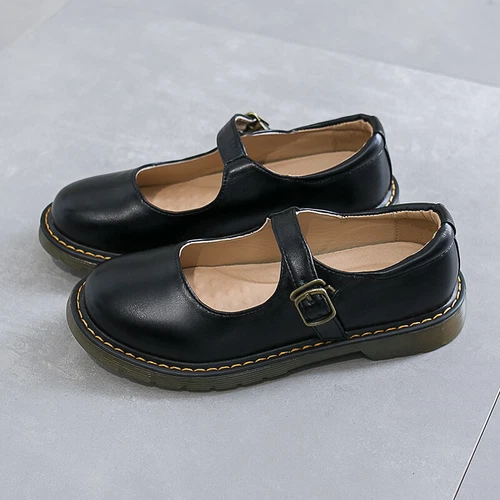 Damen Flats Shoes Round Toe Low Heel Oxfords Ankle Strap Preppy Style Mary Jane - Bild 4 von 22