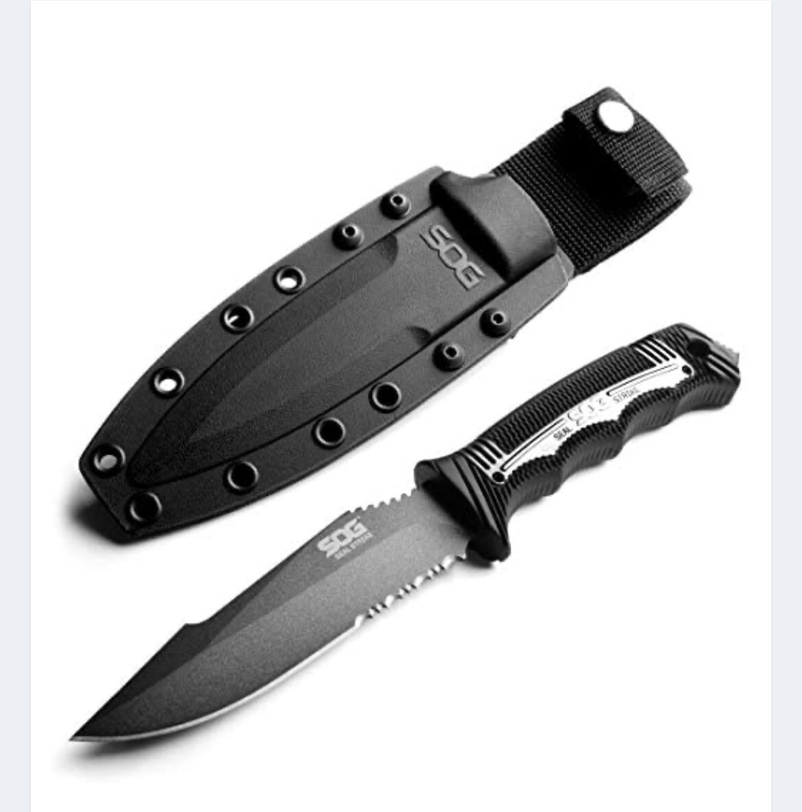 SOG ナイフ Amazon.com: SOG Fixed Blade Knives with Sheath - SEAL Pup