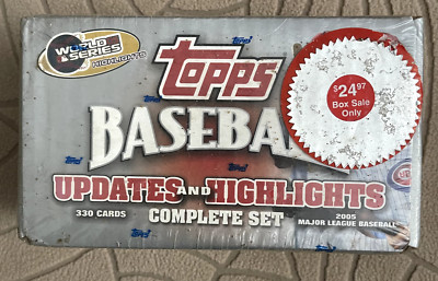 2005 Topps MLB Updates And Highlights Complete Set 330 Cards SEALED Box