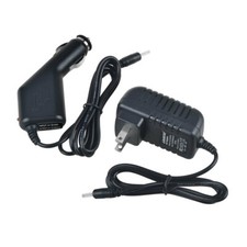 Car Charger + Wall Power Adapter for Fuhu Nabi Nabi2-NV7A 7" Anroid Tablet PC
