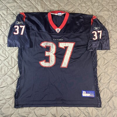 Reebok Houston Texans Jersey Mens 2XL Blue Domanik Davis NFL