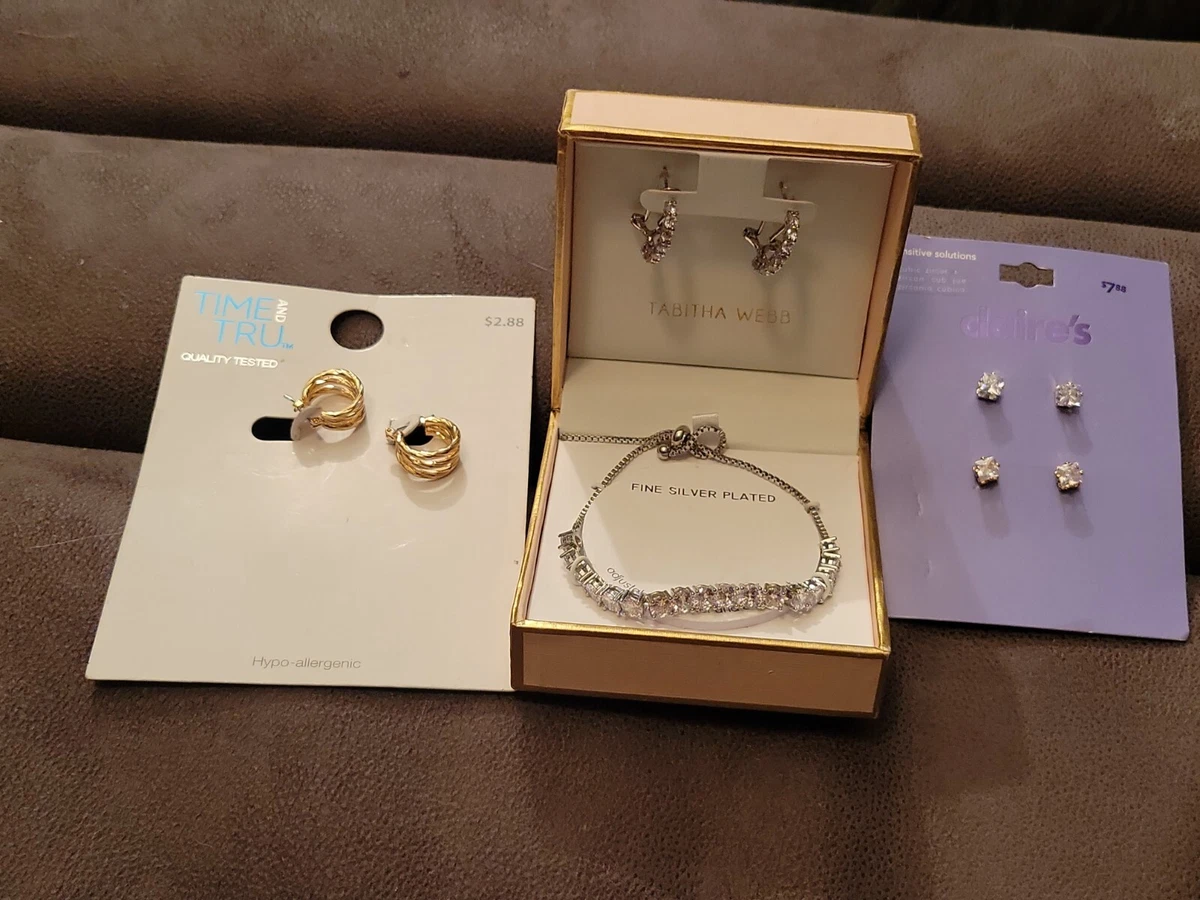 Earings And Bracelet set. Tabitha webb. Claire s 3 sets earings