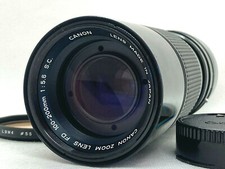 【 N. MINT / Rare "O" 】 Canon FD 100-200mm F/5.6 S.C. MF Zoom Lens from Japan JPN