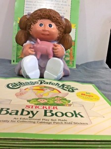Vintage Cabbage Patch Kid Piggy Bank With Related Accessories 4