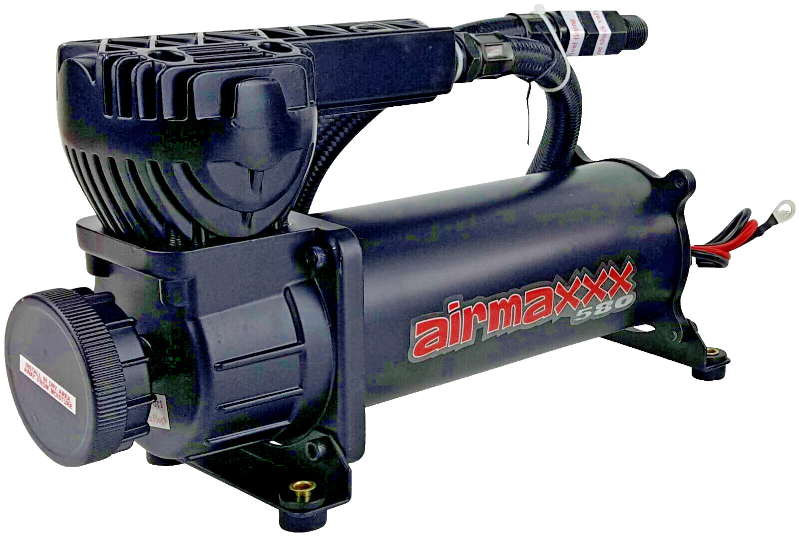 airmaxxx Black 580 Air Compressor Kit w/120-150 Switch & Wiring – Air Ride