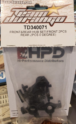 Durango Rear Hub Team Durango TD340071 Front and Rear Hub Set 0 Degree DEX410 New in Pkg ...