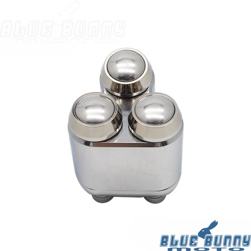 3 Button Hand Control Turn Light Momentary Switch For XL Cafe Racer 1" Handlebar - Picture 2 of 8