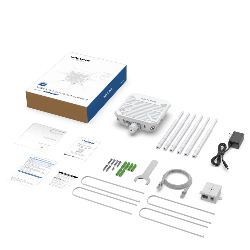 Outdoor WiFi6 Range Extender AX3000 Router Mesh WiFi Booster Repeater Dual Band - Image 2 of 4