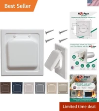 Energy-Efficient Outdoor Dryer Vent Cover with Magnetic Backdraft Damper, 4-Inch