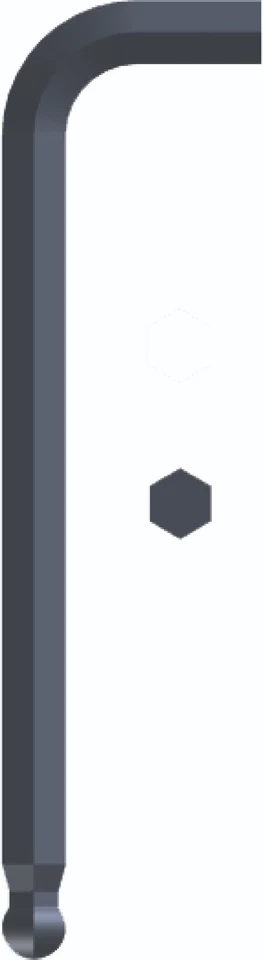 Eklind Stubby Metric Ball End Hex Wrench Key Set 9pc 1.5-10 MM 13509 Made In USA - Image 3 of 4