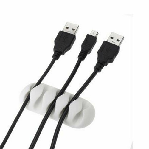 5pcs Kabel Clip Schreibtisch Tidy Wickler Kopfhörer Organizer Ladekabel Halter /