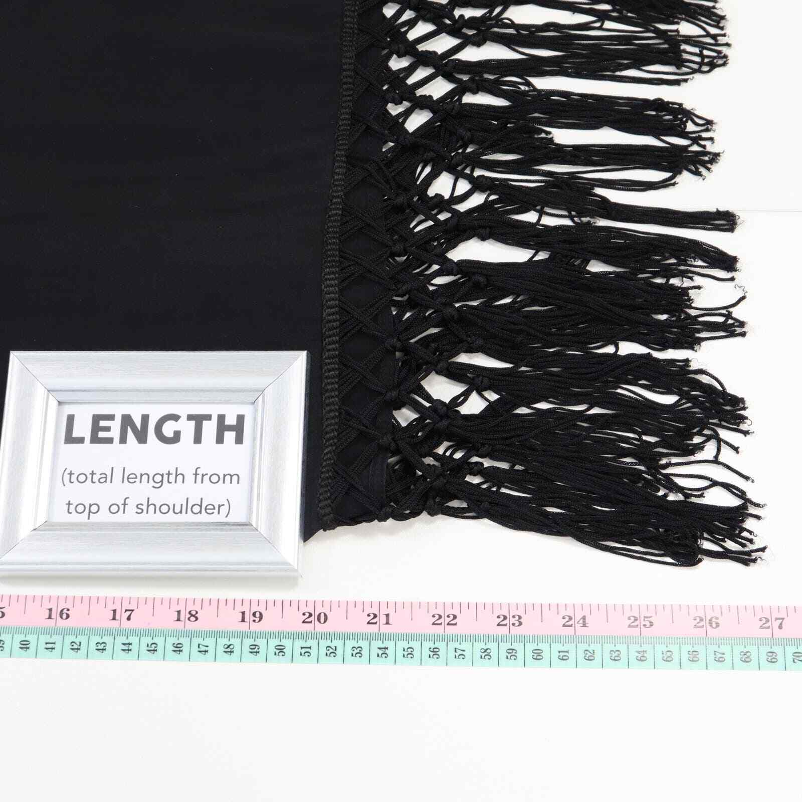 Moon & Meadow 100% Silk Blouse S Black Swing Tass… - image 11
