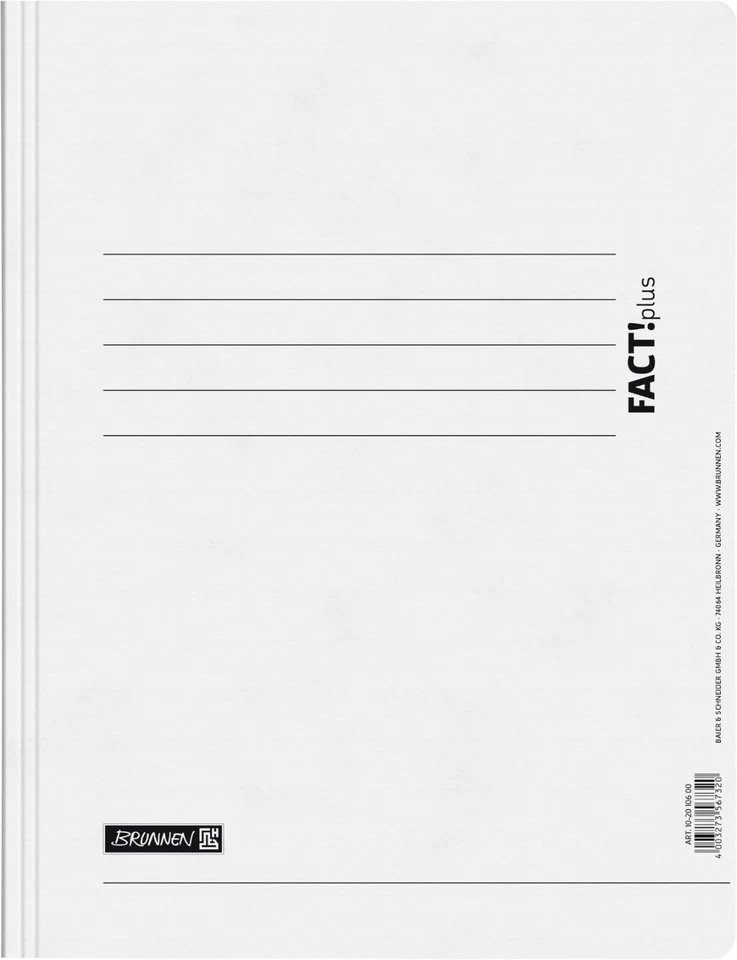 BRUNNEN SCHNELLHEFTER FACT! PAPPE EXTRA ROBUST 375g + 0,4mm DICK EINZELN + SET - Bild 2 von 4
