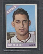 1966 Topps #346 Mike De La Hoz (Braves)  Vg  (Flat Rate Ship)