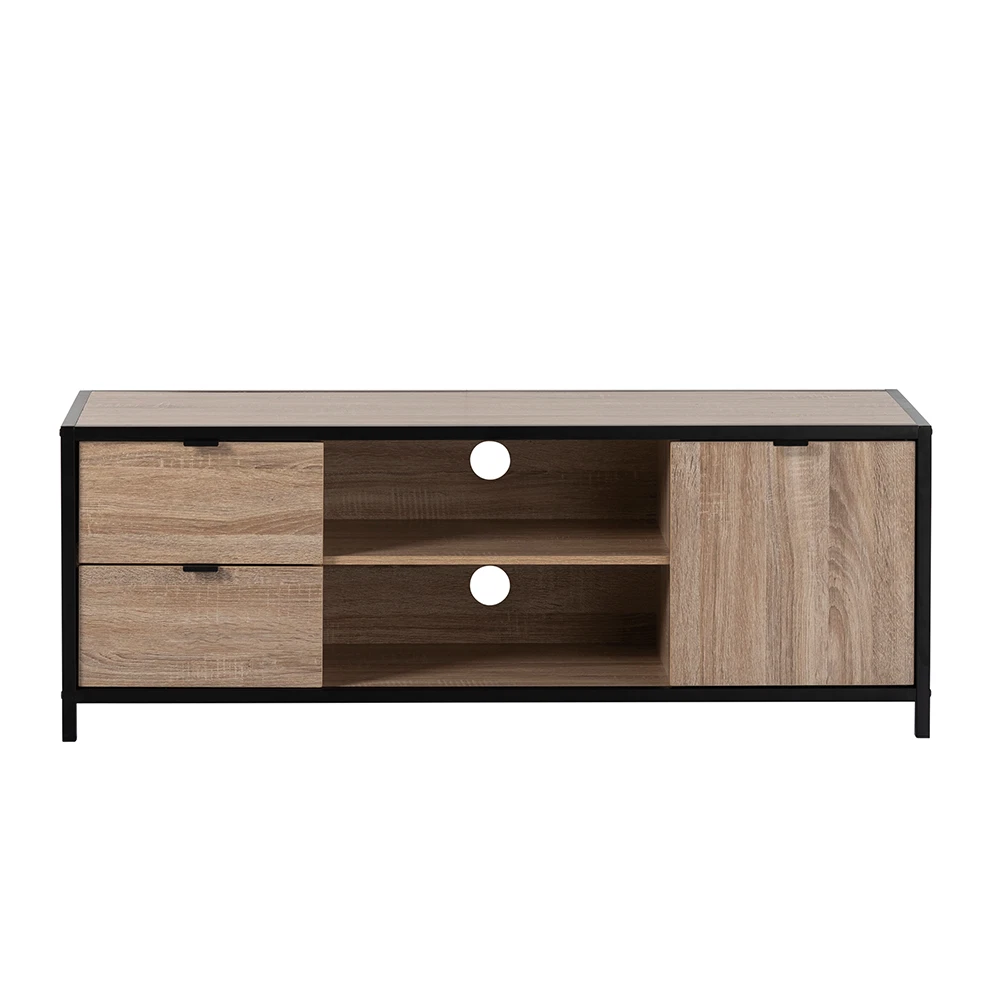 END OF LINE 10 x TV Stand Unit Light Oak Finish With Matt